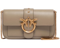 PINKO schoudertas Love One Pocket C Noce - Antique Gold Taupe