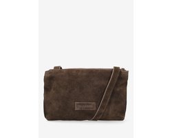 Shabbies Amsterdam Kleine Crossbodytas / Schoudertas Dames - Leer - Festival Big - Bruin