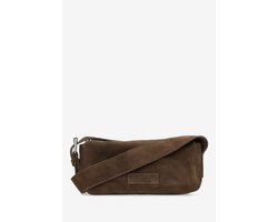 Shabbies Amsterdam Kleine Crossbodytas / Schoudertas Dames - Suede - Venice - Bruin