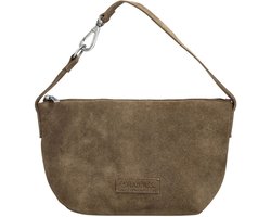 Shabbies Amsterdam Medium Crossbodytas / Schoudertas Dames - Leer - Esra - Taupe