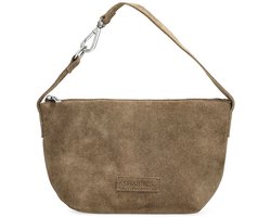 Shabbies Amsterdam Medium Crossbodytas / Schoudertas Dames - Suede - Esra - Bruin