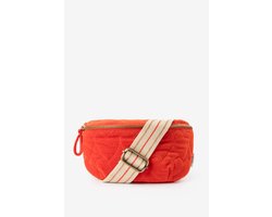 Sissy-Boy - Rode velvet crossbodytas met hartjes