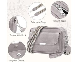 Stijlvolle dames schoudertas met franjes - Middelgroot en veelzijdig