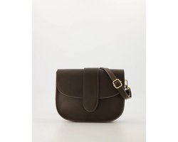 TAS - crossbody- bruin- leer