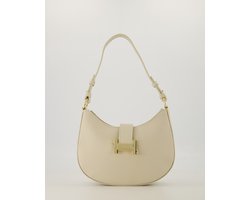 TAS - crossbody/schoudertas- ecru- leer -trendy-nieuw -