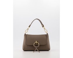 Teatro - Cosi - Schoudertasje - Handtasje - Crossbodytasje - Taupe - Gouden details