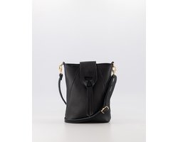 Teatro - Kendra - Classic Grain - Crossbodytasje - Leer - Black