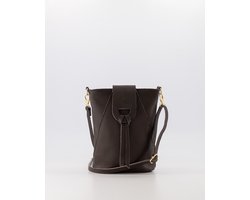Teatro - Kendra - Classic Grain - Crossbodytasje - Leer - Donkerbruin