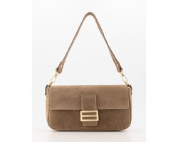 Teatro - Zira - Handtas - Crossbodytas - Leer - Suede - Taupe - Elegant