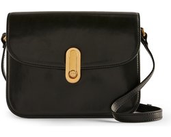 Ted Baker Leren schoudertas Kkayli Polished Leather Satchel Bag Black zwart