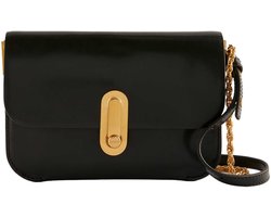 Ted Baker Leren schoudertas Kkaysa Polished Leather Crossbody Bag Black zwart