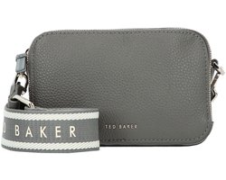 Ted Baker Leren schoudertas Stunna Mini Webbing Crossbody Bag Mid - Grey grijs