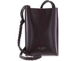 Ted Baker Leren schoudertas Wrylie Woven Strap Mini Crossbody Pouch Wine bruine