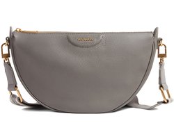 Ted Baker schoudertas Essina Webbing Leather Half Moon Crossbody Bag Mid - Grey grijs