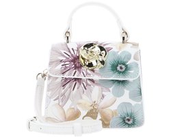 Ted Baker schoudertas Helensa Petal Print Mini Top Handle Rose Detail Bag White veelkleurig