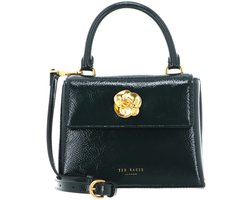 Ted Baker schoudertas Roseau Rose Detail Mini Crinkle Bag Dark Green donkergroen