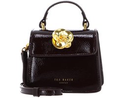 Ted Baker schoudertas Roselah Rose Detail Square Mini Top Handle Bag Wine wijnrood