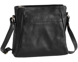 The Monte Medium Crossbodytas / Schoudertas Dames - Leer - The Monte - Zwart