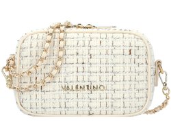 VALENTINO schoudertas Tweed Camera Bag Off Wh / Multi crème