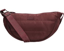 Zebra Trends Elske Crossbodytas - Schoudertas - Puffy - Lichtgewicht - Gewatteerd - Dames Tas- Bordeaux rood