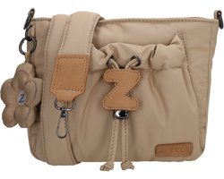 Zebra Trends Juna Crossbodytas - Schoudertasje - Crossbody - Puffy - Dames - Dames Tas - Lichttaupe
