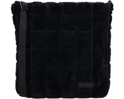 Zebra Trends Milou Crossbodytas - Schoudertas - Fur - Bont - Dames Tas - Zwart.