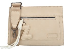 Zebra Trends Rosalyn Crossbodytas - Schoudertas - Dames - Bag Charm - Dames Tas - Beige