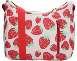 Zebra Trends Sally Deluxe Crossbodytas - Schoudertas - Koeltas - Koelvak - Strandtas - Dames Tas - Aardbei