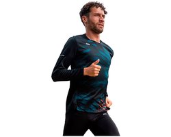 42k Running Vortex Winter T-shirt Met Lange Mouwen Zwart M Man,Vrouw