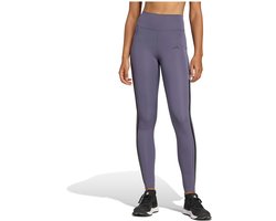 Adidas Optime 3 Stripes Full Length Leggings Paars S / Regular Vrouw