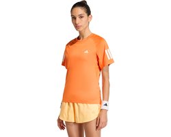 adidas Performance Club 3-Stripes Tennis Climacool T-shirt - Dames - Oranje
