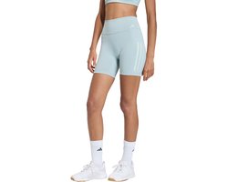adidas Performance Optime Workout 3-Stripes Korte Legging - Dames - Groen