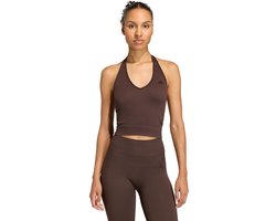 adidas Performance Workout Essentials Knit Halterneck T-shirt - Dames - Bruin