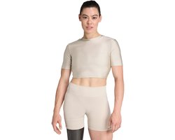 adidas Performance Workout Essentials T-shirt Shine - Dames - Beige