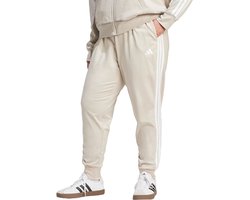 adidas Sportswear ESSENTIALS 3-STRIPES JOGGINGBROEK (GROTE MAAT) - Dames - Beige