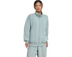 adidas Sportswear Soft Lux Loose-fit Jack met Lange Ritssluiting - Dames - Groen