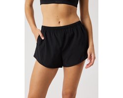 Björn Borg Korte Sportbroek Dames - Los model Sportbroek Vrouwen - Zwart - Gerecycled Polyester - Maat M