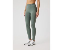 Björn Borg Lange Sportbroek Dames - Sport Tight Vrouwen - Gerecycled Polyester - Agave Groen - Maat XL