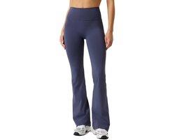 Björn Borg Sportbroek Wijde Pijp Dames - Flare Tight - Gerecycled Polyester - Donkergrijs - Maat M
