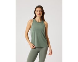 Björn Borg Tanktop Sport Hemd Dames Sportshirt - Agave Groen - Gerecycled Polyester - Maat XL