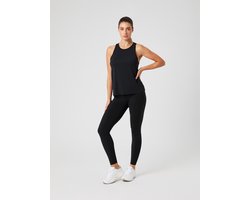 Björn Borg Tanktop Sport Hemd Dames Sportshirt - Zwart - Gerecycled Polyester - Maat L