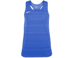 Nike Stock Dry Miler Mouwloos T-shirt Blauw S Vrouw