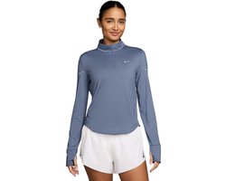 NIKE - swift women's dri-fit uv 1/4-z - Tank top running dames - Blauw
