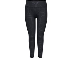 Only Play Font 2 Logo Skinny HW AOP Train Tight Dames (curvy) - Maat 44/46