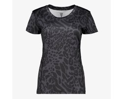 Osaga dames sport T-shirt met panterprint zwart - Maat S
