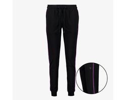 Osaga dames trainingsbroek met paars roze biezen zwart - Maat L