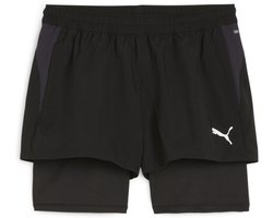 Puma Damen Sport Shorts TeamGoal 2in1 Short Women 658775 Puma Black-Puma White-M