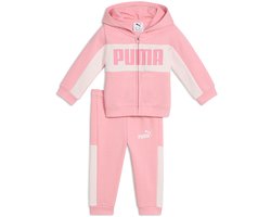 Puma Minicats Ess Block Trainingspak Roze 6-9 Months Jongens,Meisjes