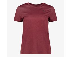 Puma Tad Essentials dames sport T-shirt bordeauxrood - Maat XL