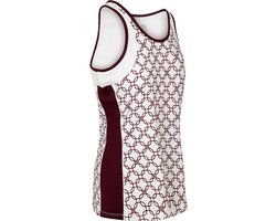 Robey Tennis Dropshot Singlet Dames - Wit / Bordeaux | Maat: S